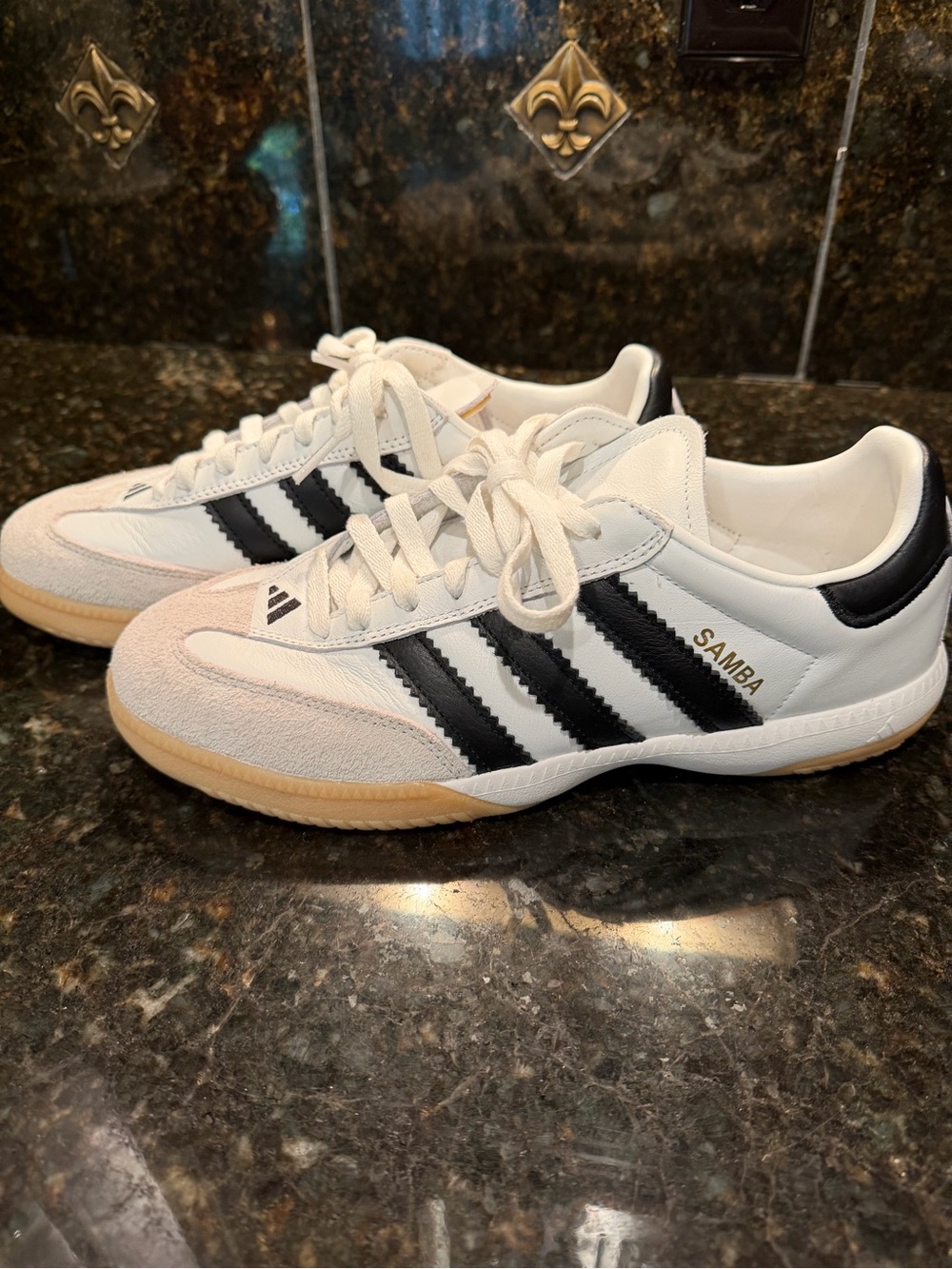 adidas Samba Men’s White Black Indoor Sneakers